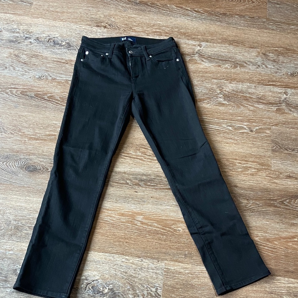 GAP Women's Black Straight Leg Jeans Size 4/27R